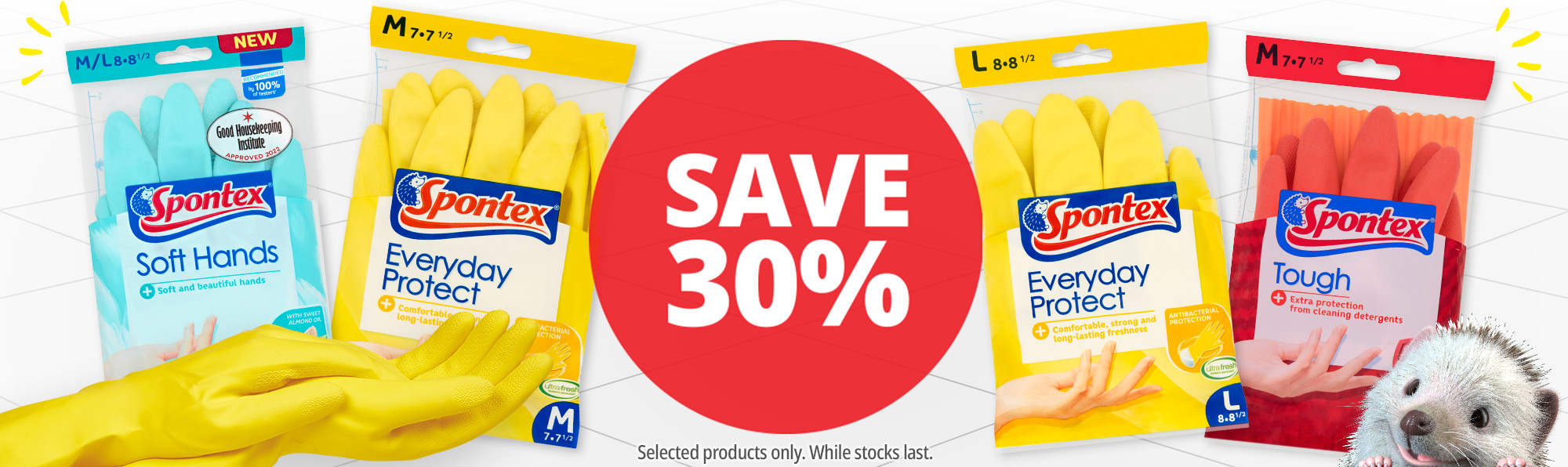 Spontex Gloves Reusable Disposable