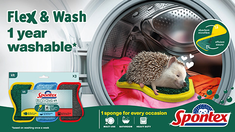 Flex and Wash Microfibre Sponges