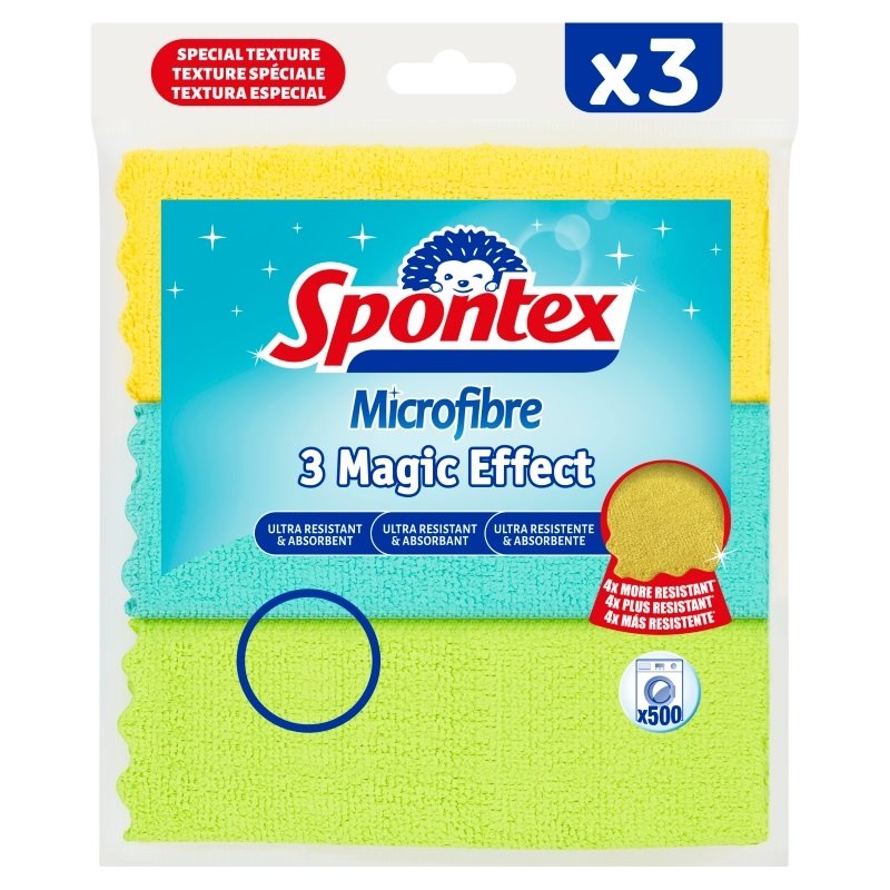 Magic Effect Microfibre Cloths - Spontex