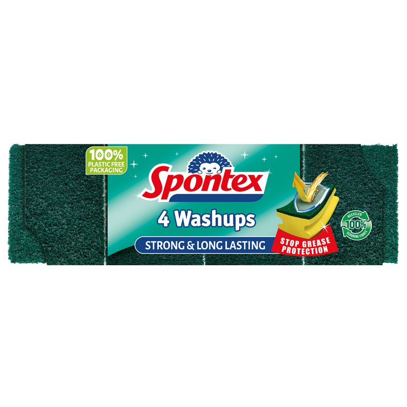 Washups Sponge Scourers 4 pack