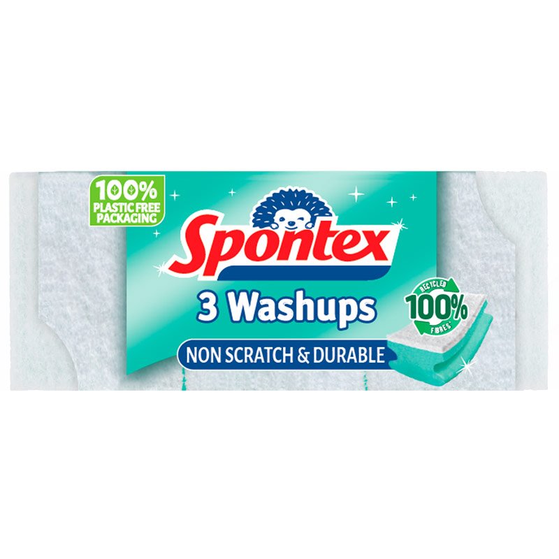 Washups Non Scratch Sponge Scourers 3 Pack