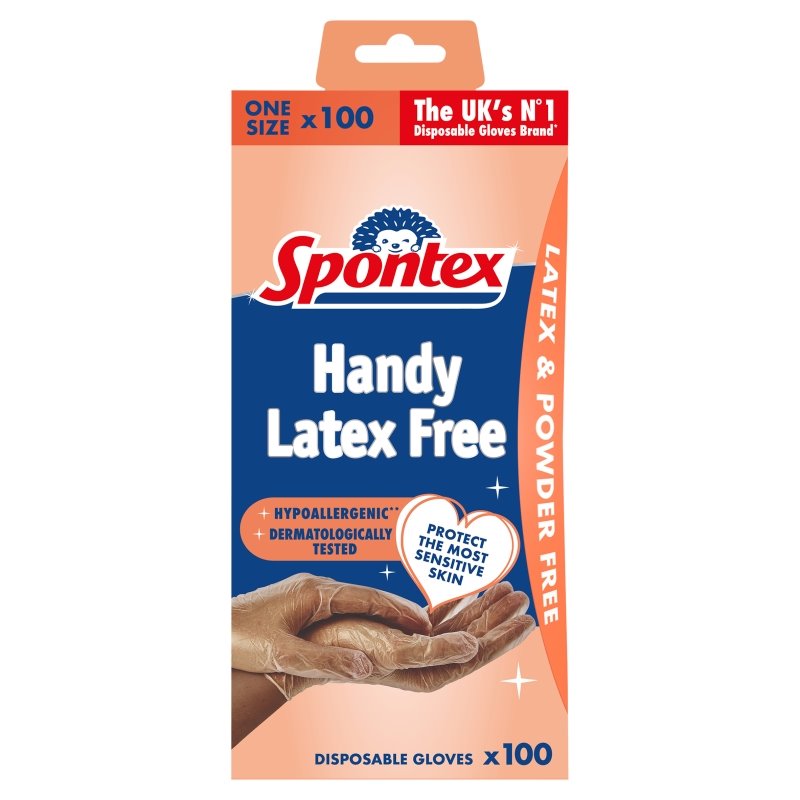 Handy Latex Free Disposable Gloves 100 Pack - Spontex