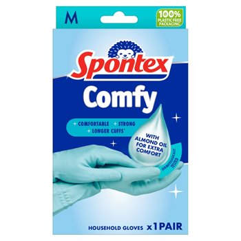 Spontex Large Bluettes Household Gloves